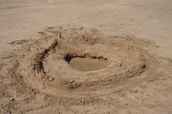 agujero canasta juegos de playa